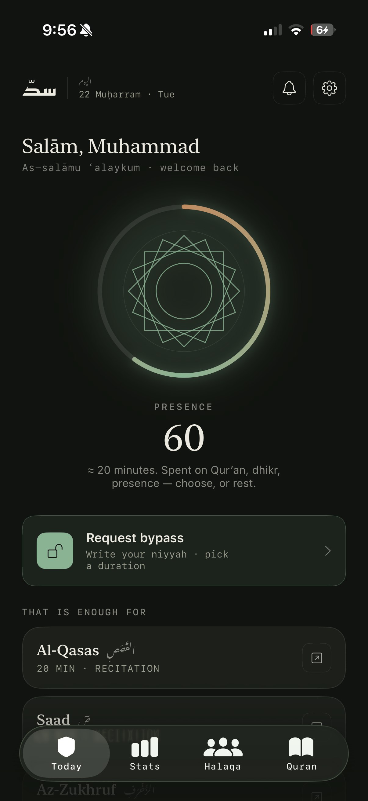Salām — reclaimed time