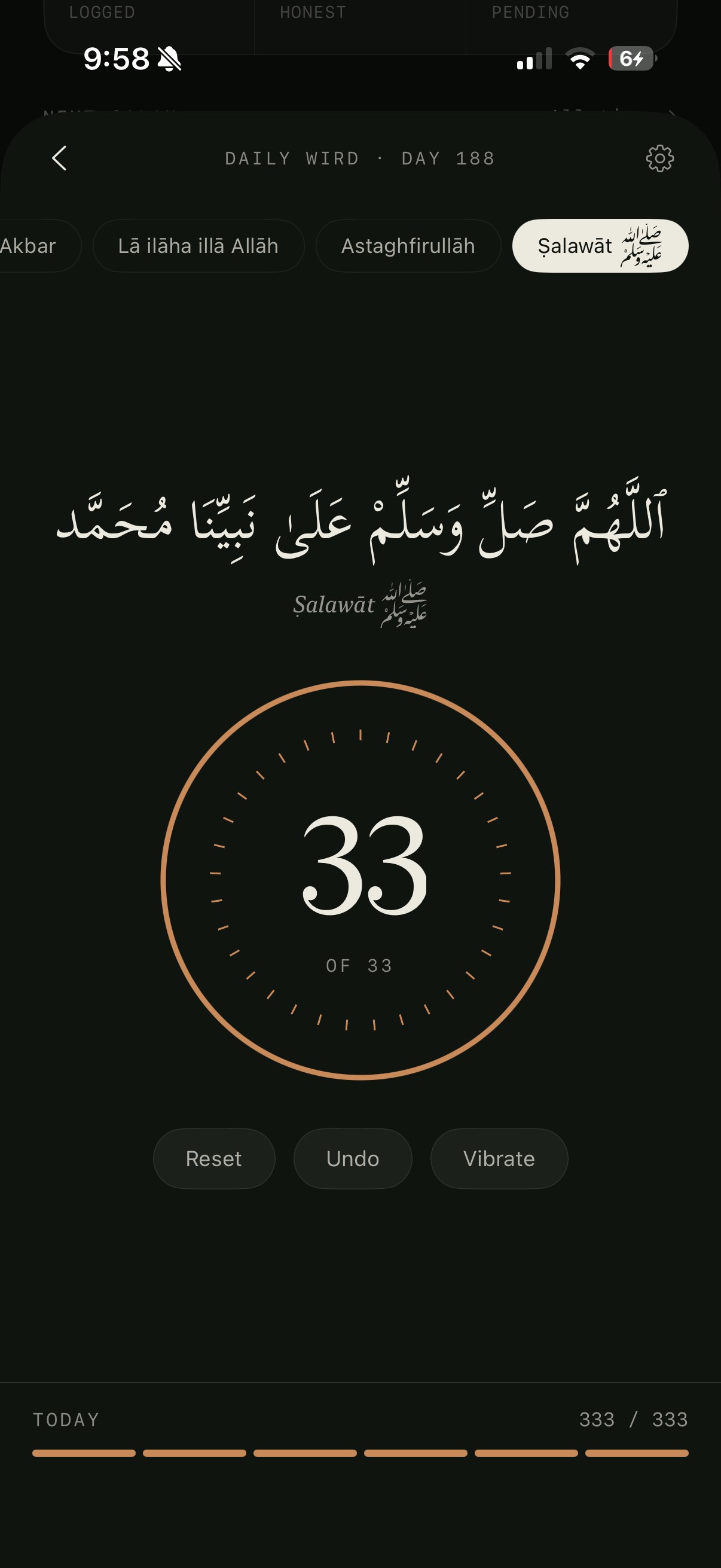 Tasbih daily wird